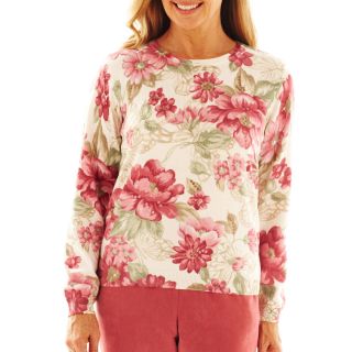 Alfred Dunner Cedar Creek Floral Print Sweater, Womens