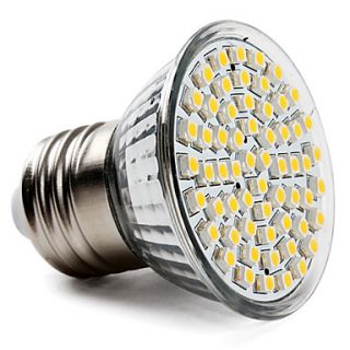 E27 3.5W 60x3528 SMD 400LM 2800 3200K Warm White Light LED Spot Bulb (220 240V)
