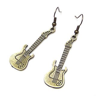 Vintage Guitar Shaped Earrings