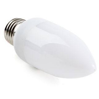 E27 1W 150LM 6000 6500K Natural White Light LED Candle Bulb (220 240V)