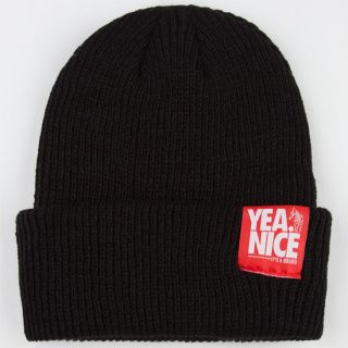 The Folded Beanie Black One Size For Men 213702100