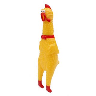 Screaming Chicken Style Rubber Toy for Dogs