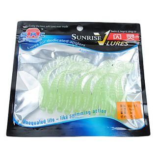 60MM 3G Soft Lure Pack (10 Pieces)