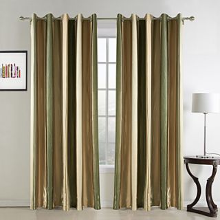 (One Pair) Splendor Country Stripes Room Darkening Curtain