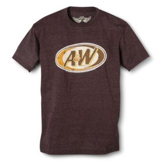 Mens Graphic Tee A&W   Chocolate Heather XL