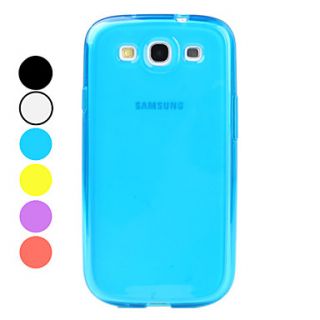 Simple Style Soft TPU Case for Samsung Galaxy S3 I9300 (Assorted Colors)