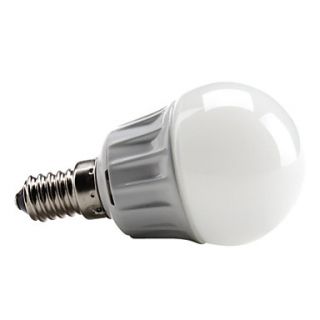 E14 4W 340 360LM 3000 3500K Warm White Light LED Ball Bulb (220V)