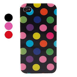 Dot Pattern Silicone Case for iPhone 4 and 4S (Assorted Colors)
