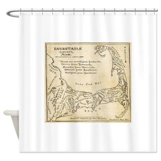  Old Cape Cod Map Shower Curtain  Use code FREECART at Checkout