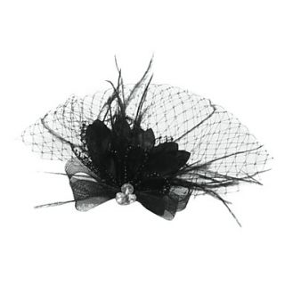 Fashion Net With Rhinestone / Flower Womens Birdcage Veils