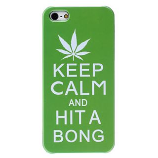 Keep Calm and Hit Bong Pattern Hard Case for iPhone 5/5S