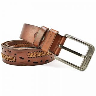 Mens Casual Trendy Cut Out Leather Belt(1053.80.3CM)