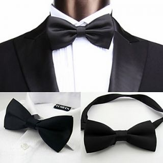 Mens Casual Solid Color Bow Tie