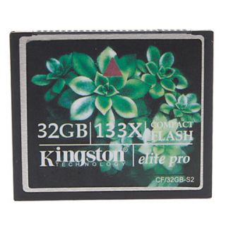 32GB Kingston Elite Pro 133X Compact Flash CF Memory Card