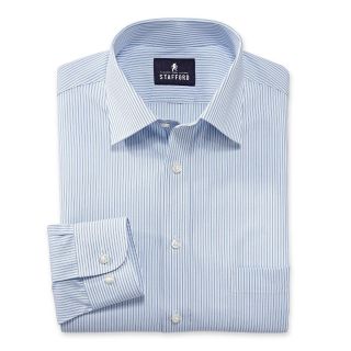 Stafford Broadcloth Dress Shirt, Blue, Mens