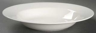 Christopher Stuart Cosmopolitan White Large Rim Soup Bowl, Fine China Dinnerware