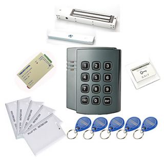 Plastic Standalone Access Controller with 1000 User(Magnetic Lock 280Kg,10 EM ID Card,Power Supply)