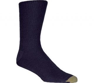 Mens Gold Toe Fluffies Extended 523E (12 Pairs)   Navy Dress Socks