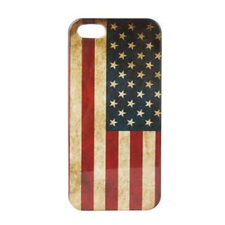 Retro US Flag Pattern Hard Case for iPhone 5/5S