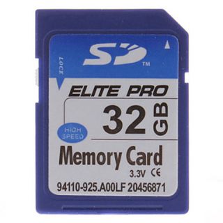 32GB Hi speed Elite Pro SD Memory Card