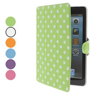 Dot Pattern PU Leather Case with Stand for iPad Mini (Assorted Colors)