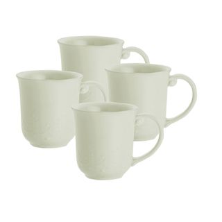Paula Deen Whitaker Vanilla 12 ounce Mugs (set Of 4)