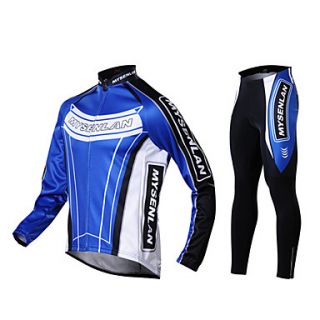 MYSENLAN Mens Fall and Winter Style Cycling Suits with Dual Side Fleece