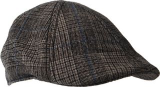 Mens Sperry Top Sider Houndstooth Ivy Cap 074   Black Flat Caps