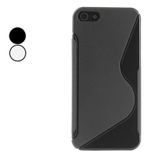 S Shape Soft Case for iPhone 5/5S (Assorted Colors)