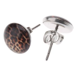 Leopard Pattern Stainless Steel Earrings