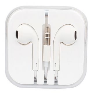 Retail Packed Stereo In Ear Headphone for iPods (White, 115cm)