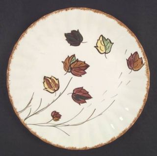 Blue Ridge Southern Pottery Falling Leaves Dinner Plate, Fine China Dinnerware  