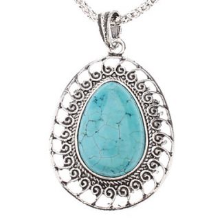 Water drop Shape Turquoise Pendant Necklace