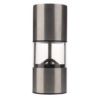 4.8 Stainless Steel Acrylic Manual Pepper Spice Salt Mill Grinder