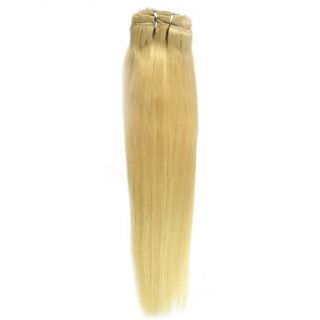 16 Inch 9 Pcs 100% Indian Remy Hair Silky Straight Clip In Hair Extension 26 Colors to Choose