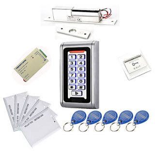 Metal Waterproof Access Controller Kits(Electric Bolt,10 EM ID Card,Power Supply)