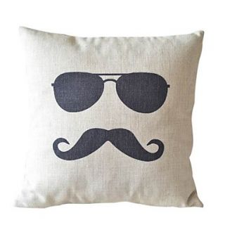 Cool Man Cotton/Linen Decorative Pillow Cover