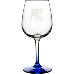 New York Rangers Boelter Brands Satin Etch Wine Glass