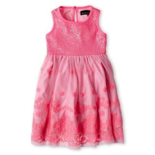 Disorderly Kids Sequin Bodice Dress   Girls 12m 6y, Pink, Pink, Girls