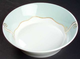 Royal Doulton Frivolous Green 7 All Purpose (Cereal) Bowl, Fine China Dinnerwar