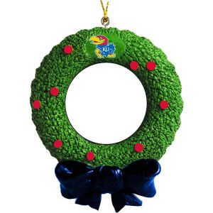 Kansas Jayhawks Wreath Frame Ornament