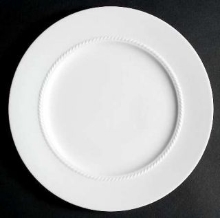 Nikko Classic Braid Dinner Plate, Fine China Dinnerware   Fine Bone,White,Emboss