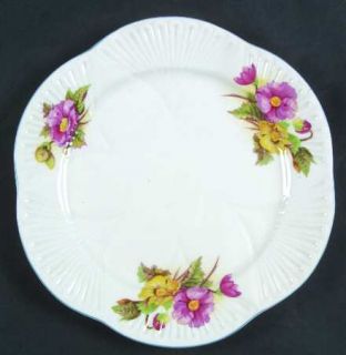 Shelley Begonia (Dainty Shape) Salad Plate, Fine China Dinnerware   Dainty Shape