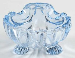 Cambridge Caprice Moonlight Blue Ashtray and Place Card Holder   Stem #300,Moonl