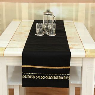 Classic Black Table Runners