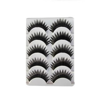 5 Pairs Black False Eyelashes 5 914