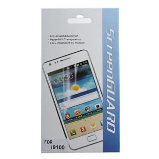 Protective Clear Screen Protector with Cleaning Cloth for Samsung Galaxy S2 I9100