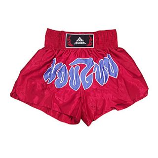 Kick Boxing Professional Embroidery Shorts Red Blue (Average Size)