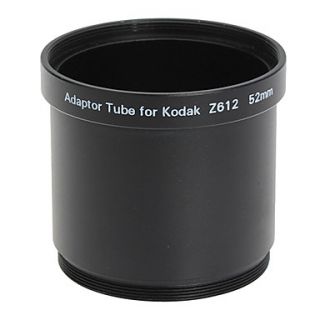 52mm Lens and Filter Adaptor Tube for Kodak Z612/Z712/Z812 Black