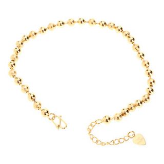 Full Bead Chain Gold plated Anklet